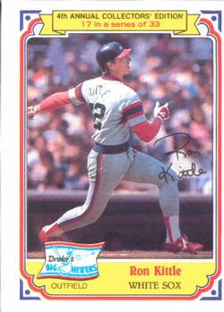#17 Ron Kittle - Chicago White Sox - 1984 Topps Drake's Big Hitters Baseball