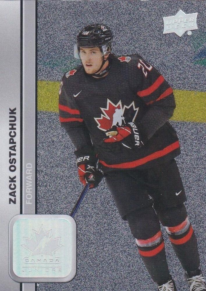 #17 Zack Ostapchuk - Canada - 2023 Upper Deck Team Canada Juniors - Patterned Foilboard Hockey