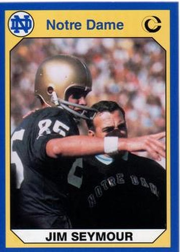 #17 Jim Seymour - Notre Dame Fighting Irish - 1990 Collegiate Collection Notre Dame Football