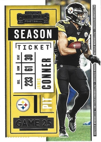 #17 James Conner - Pittsburgh Steelers - 2020 Panini Contenders Football