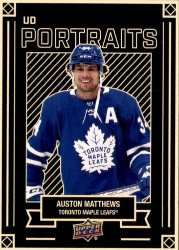 #P-17 Auston Matthews - Toronto Maple Leafs - 2022-23 Upper Deck - UD Portraits Hockey