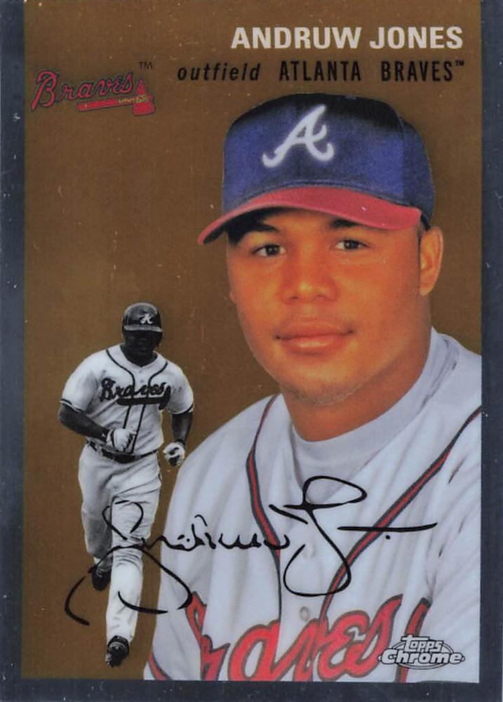 #17 Andruw Jones - Atlanta Braves - 2023 Topps Chrome Platinum Anniversary Baseball