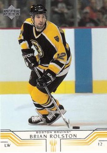 #17 Brian Rolston - Boston Bruins - 2001-02 Upper Deck Hockey
