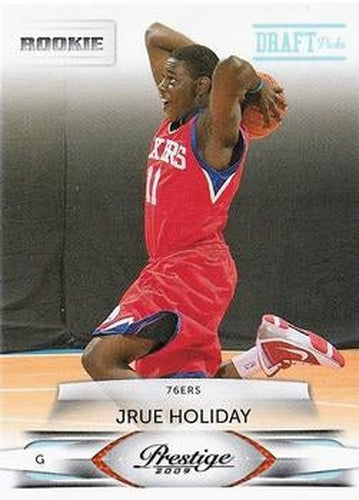 #167 Jrue Holiday - Philadelphia 76ers - 2009-10 Panini Prestige - Draft Picks Light Blue Basketball