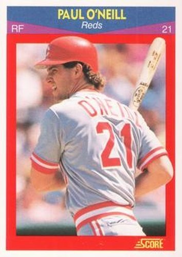#17 Paul O'Neill - Cincinnati Reds - 1990 Score 100 Superstars Baseball