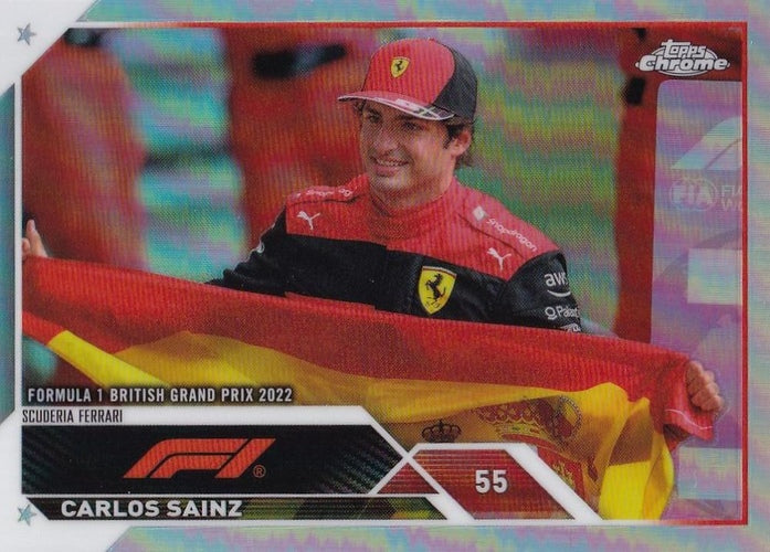 #17b Carlos Sainz - Scuderia Ferrari - 2023 Topps Chrome Formula 1 Racing