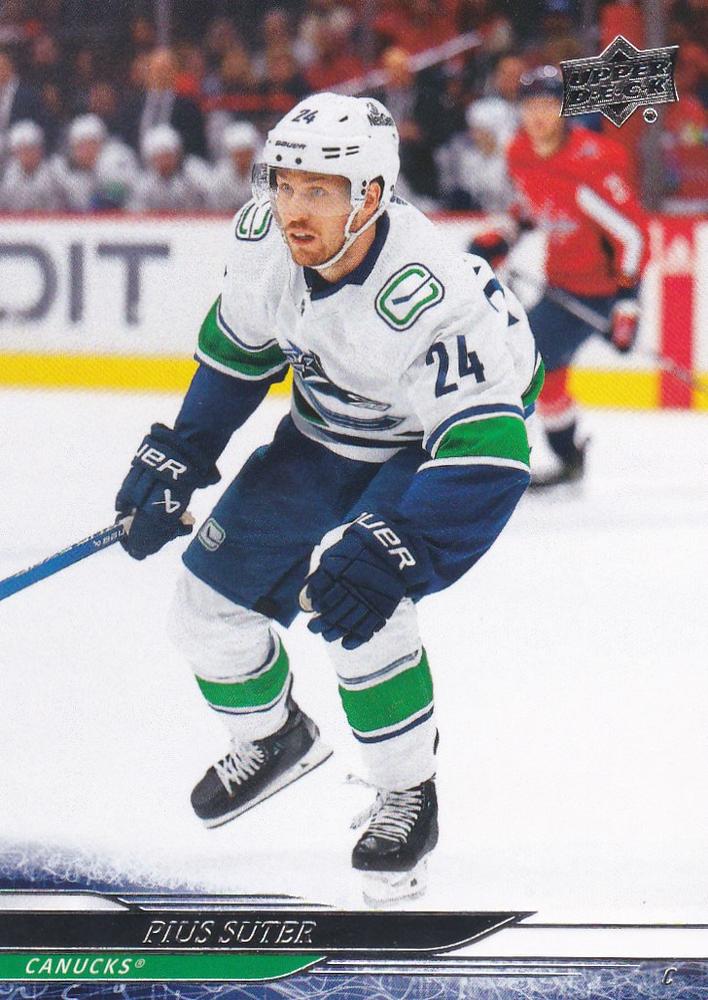 #180 Pius Suter - Vancouver Canucks - 2024-25 Upper Deck Hockey