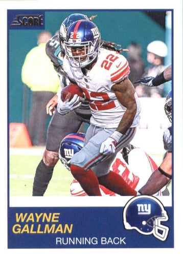 #180 Wayne Gallman - New York Giants - 2019 Score Football
