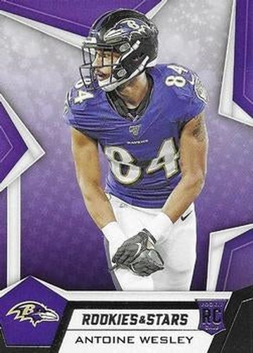 #180 Antoine Wesley - Baltimore Ravens - 2019 Panini Rookies & Stars Football