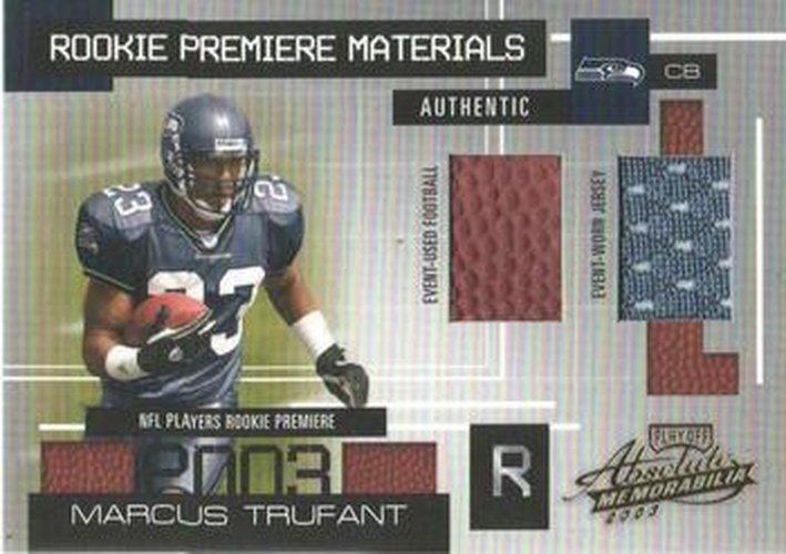 #180 Marcus Trufant - Seattle Seahawks - 2003 Playoff Absolute Memorabilia Football