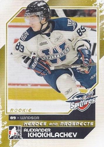 #180 Alexander Khokhlachev - Windsor Spitfires - 2010-11 In The Game Heroes and Prospects Hockey