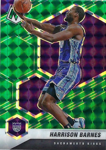 #180 Harrison Barnes - Sacramento Kings - 2020-21 Panini Mosaic - Mosaic Green Basketball