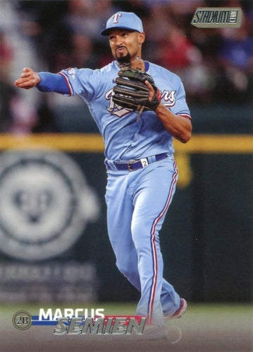 #180 Marcus Semien - Texas Rangers - 2023 Stadium Club Baseball