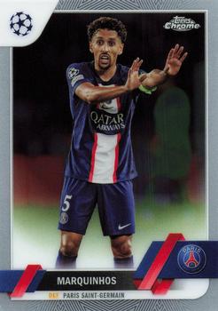 #180 Marquinhos - Paris Saint-Germain - 2022-23 Topps Chrome UEFA Club Competitions Soccer