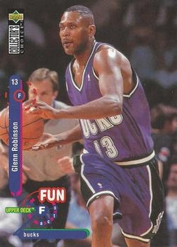 #180 Glenn Robinson - Milwaukee Bucks - 1995-96 Collector's Choice Basketball