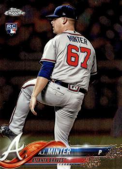 #180 A.J. Minter - Atlanta Braves - 2018 Topps Chrome Baseball