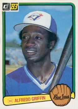 #180 Alfredo Griffin - Toronto Blue Jays - 1983 Donruss Baseball