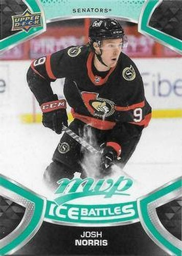 #180 Josh Norris - Ottawa Senators - 2021-22 Upper Deck MVP - Ice Battles Hockey