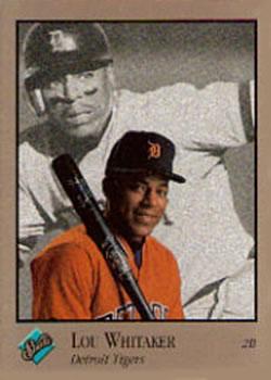 #180 Lou Whitaker - Detroit Tigers - 1992 Studio Baseball