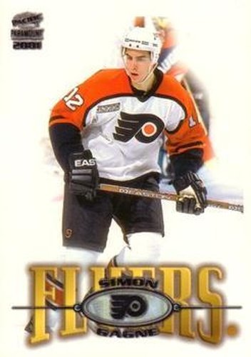 #180 Simon Gagne - Philadelphia Flyers - 2000-01 Pacific Paramount Hockey