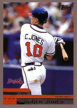 #180 Chipper Jones - Atlanta Braves - 2000 Topps Baseball