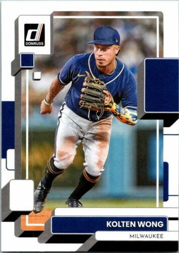 #180 Kolten Wong - Milwaukee Brewers - 2022 Donruss Baseball