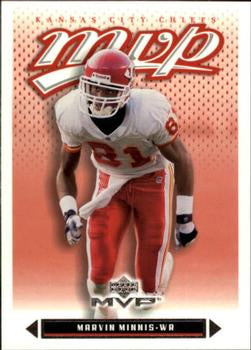 #180 Marvin Minnis - Kansas City Chiefs - 2003 Upper Deck MVP Football