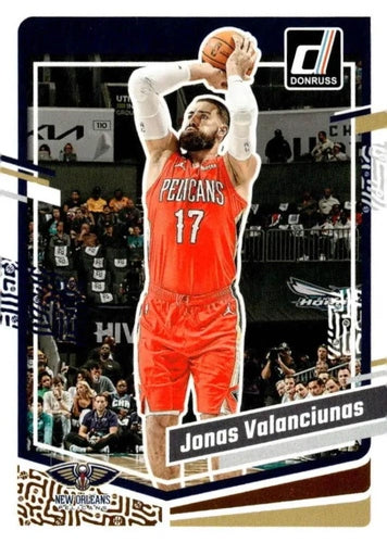 #180 Jonas Valanciunas - New Orleans Pelicans - 2023-24 Donruss Basketball