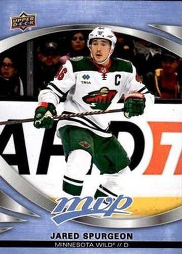 #180 Jared Spurgeon - Minnesota Wild - 2023-24 Upper Deck MVP Hockey