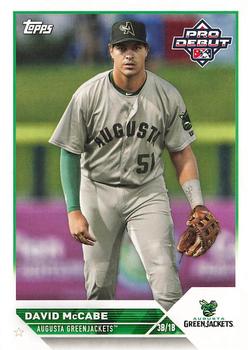 #PD-180 David McCabe - Augusta GreenJackets - 2023 Topps Pro Debut Baseball