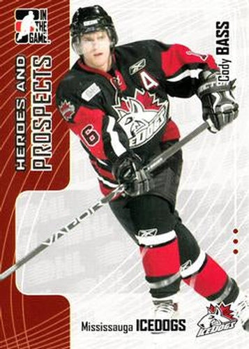 #180 Cody Bass - Mississauga Icedogs - 2005-06 In The Game Heroes and Prospects Hockey