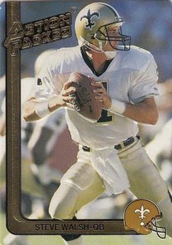 #180a Steve Walsh - New Orleans Saints - 1991 Action Packed Football