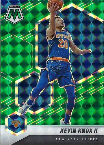 #181 Kevin Knox II - New York Knicks - 2020-21 Panini Mosaic - Mosaic Green Basketball