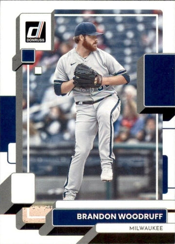 #181 Brandon Woodruff - Milwaukee Brewers - 2022 Donruss Baseball