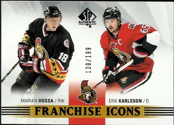 #181 Marian Hossa / Erik Karlsson - Ottawa Senators - 2015-16 SP Authentic Hockey