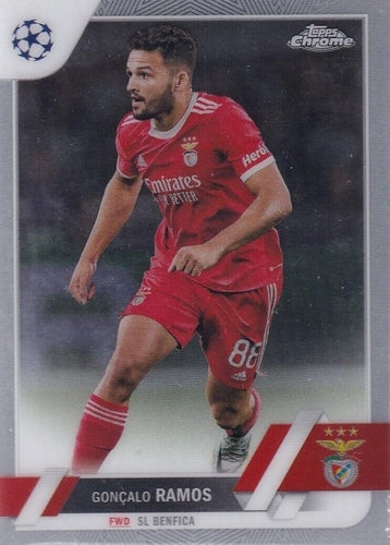 #181 Gonçalo Ramos - Benfica - 2022-23 Topps Chrome UEFA Club Competitions Soccer
