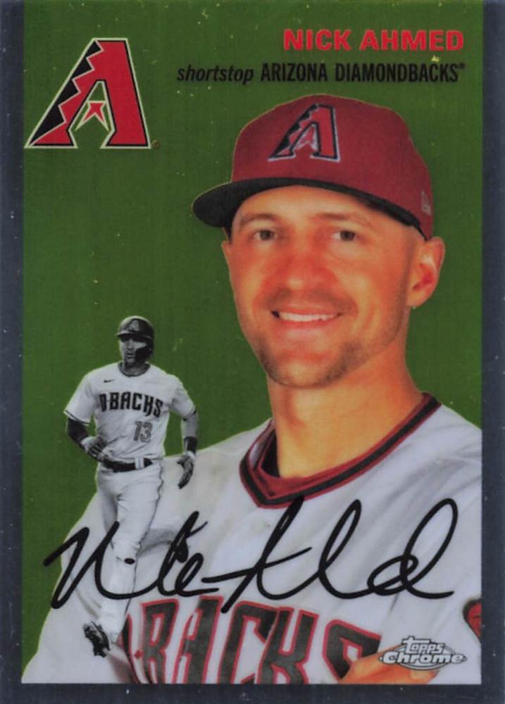 #181 Nick Ahmed - Arizona Diamondbacks - 2023 Topps Chrome Platinum Anniversary Baseball