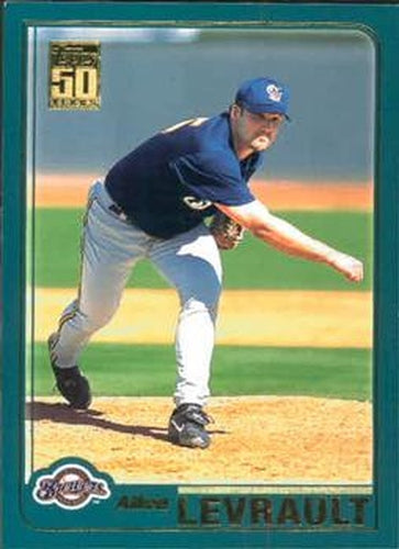 #T181 Allen Levrault - Milwaukee Brewers - 2001 Topps Traded & Rookies Baseball