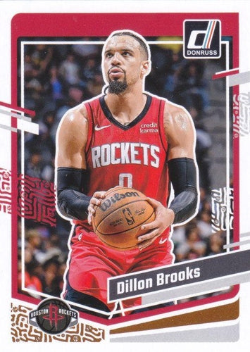 #181 Dillon Brooks - Houston Rockets - 2023-24 Donruss Basketball