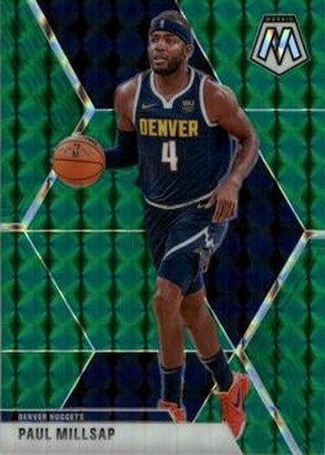 #181 Paul Millsap - Denver Nuggets - 2019-20 Panini Mosaic - Green Prizm Basketball