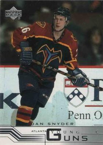 #181 Dan Snyder - Atlanta Thrashers - 2001-02 Upper Deck Hockey
