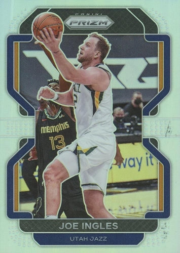#181 Joe Ingles - Utah Jazz - 2021-22 Panini Prizm - Silver Basketball