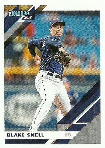 #181 Blake Snell - Tampa Bay Rays - 2019 Donruss Baseball