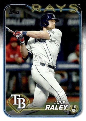 #181 Luke Raley - Tampa Bay Rays - 2024 Topps Baseball