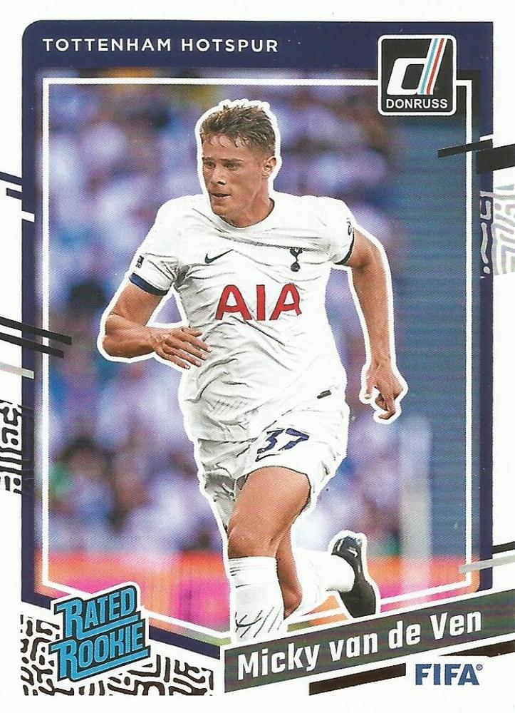 #181 Micky van de Ven - Tottenham Hotspur - 2023-24 Donruss Soccer