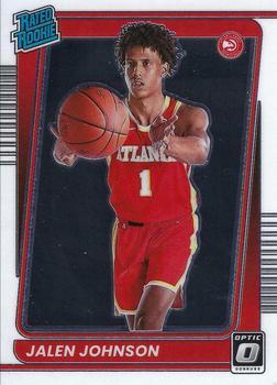 #181 Jalen Johnson - Atlanta Hawks - 2021-22 Donruss Optic Basketball