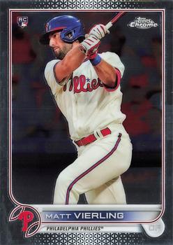 #181 Matt Vierling - Philadelphia Phillies - 2022 Topps Chrome Baseball