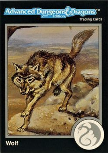#181 Wolf - 1991 TSR Advanced Dungeons & Dragons - Silver
