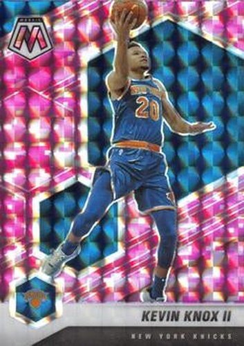 #181 Kevin Knox II - New York Knicks - 2020-21 Panini Mosaic - Mosaic Camo Pink Basketball