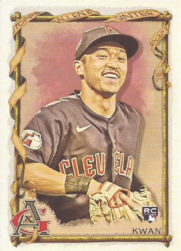 #181 Steven Kwan - Cleveland Guardians - 2023 Topps Allen & Ginter Baseball